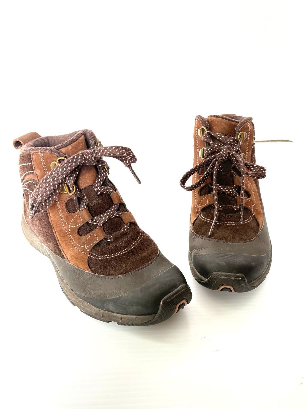 Rockport XCS Women’s Brown Leather Hiking Boots Waterproof Trail Outdoor 6.5